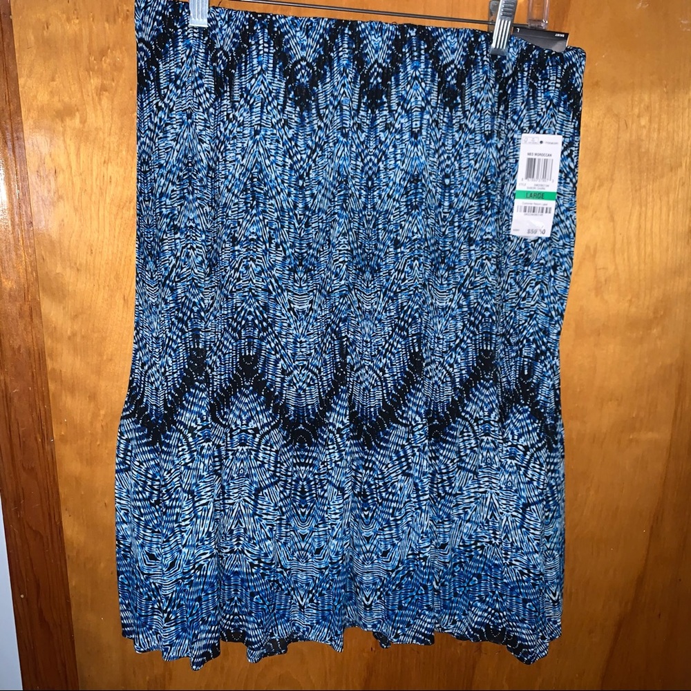NWT Alfani mini pleated skirt L